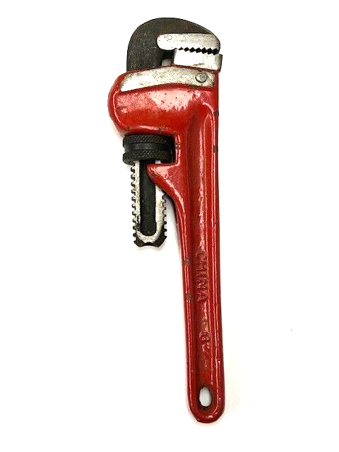 8" Heavy-Duty Straight Pipe Wrench - Made in China