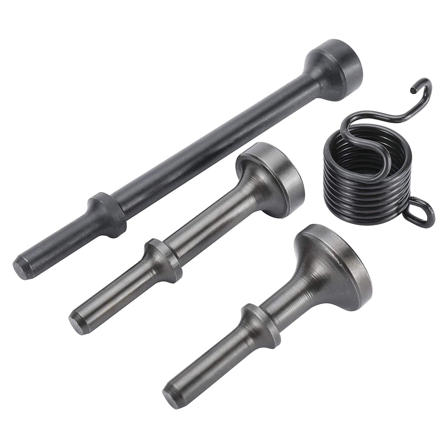 4 Pack Smoothing Pneumatic Air Hammer Bits Air Chisel Bits Tool Set with Spring