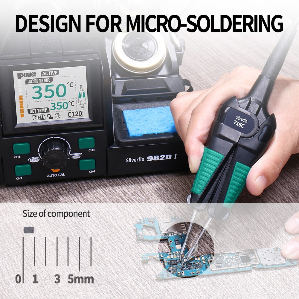 982D-III Hot Tweezers Soldering Station Digital C210/245 Soldering Iron kit