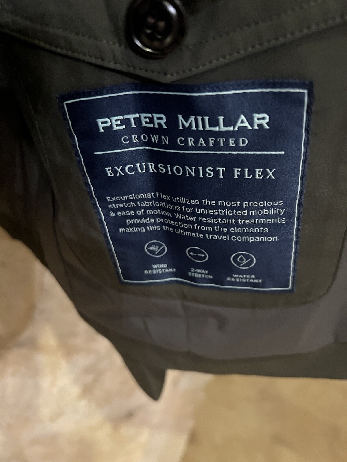 Peter Millar Jacket Windbreaker NWT $895 Large loaded Men's green in color