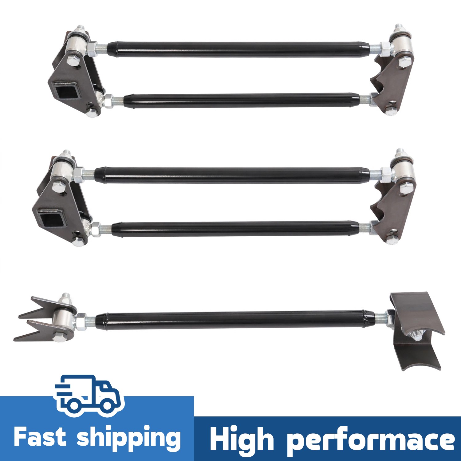 Screw-On Parallel 4 Link Suspension Panhard Bar Hot Rod Rat Car Truck Universal