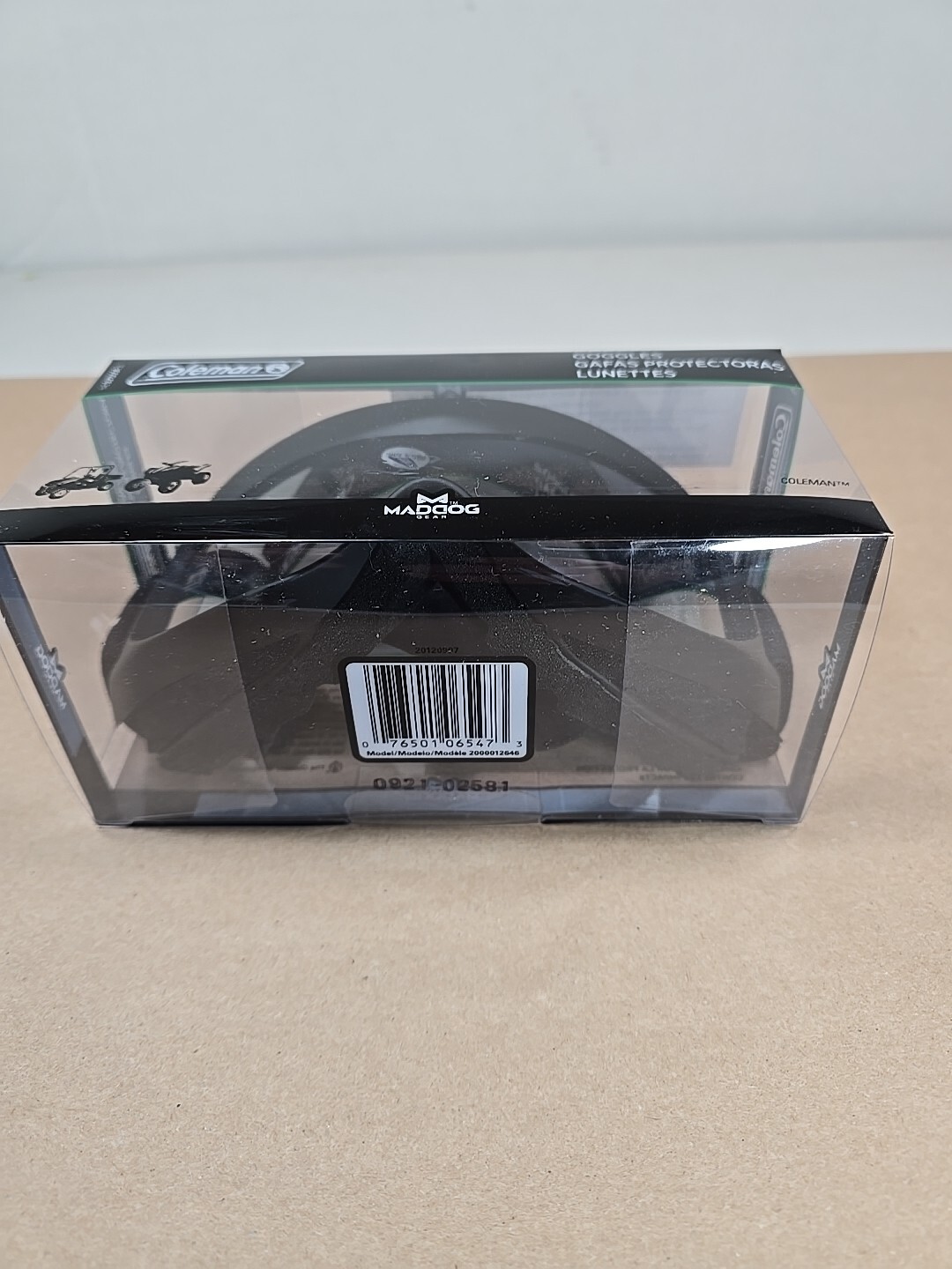 2 Pack Coleman MadDog Black Outdoor ATV UTV Riding Goggles With Adjustable Strap