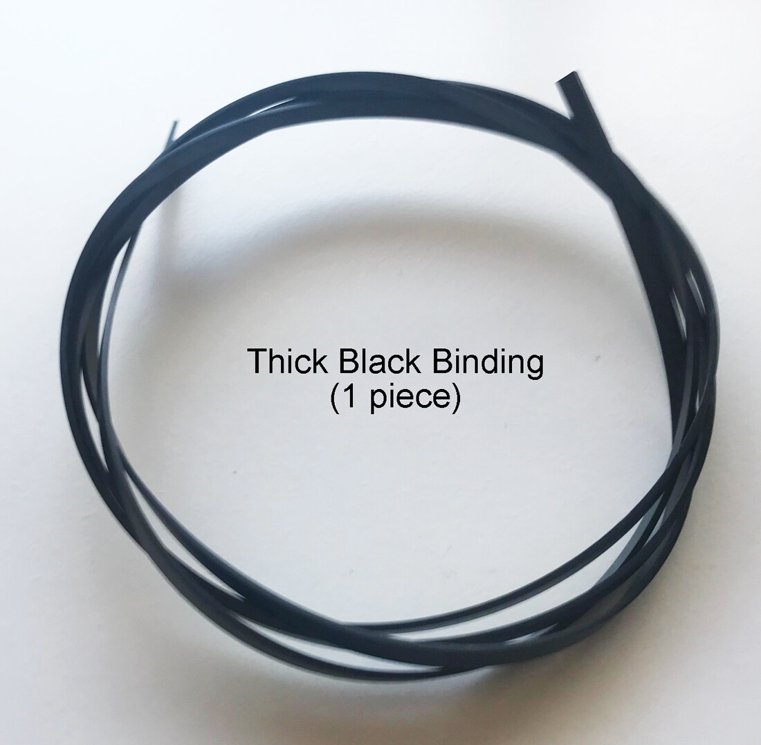 Thick ABS Plastic Binding Guitar Mandolin Luthier - White Ivory Black Tortoise