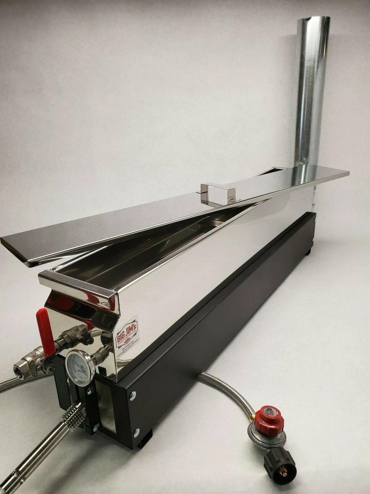 Parkerizing Tank with Lid, Propane Burner, Thermometer, Valve, Part Stands