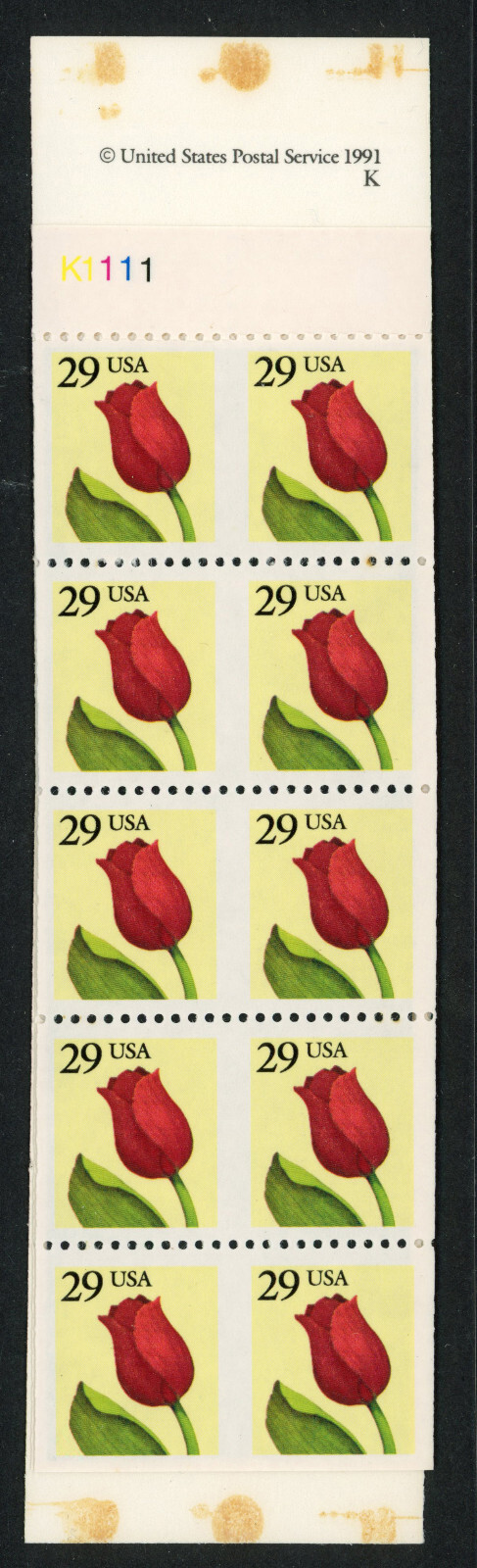 USA Scott# 2527e Booklet Pane IMPERF, PF Certificate SCV $ 500 (55219)