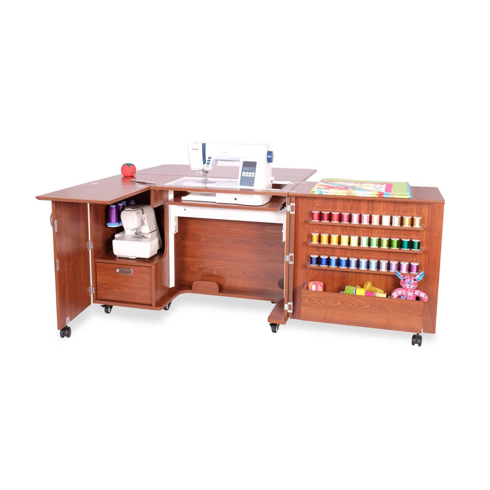 Kangaroo Sewing Cabinet Wallaby II with Kiwi