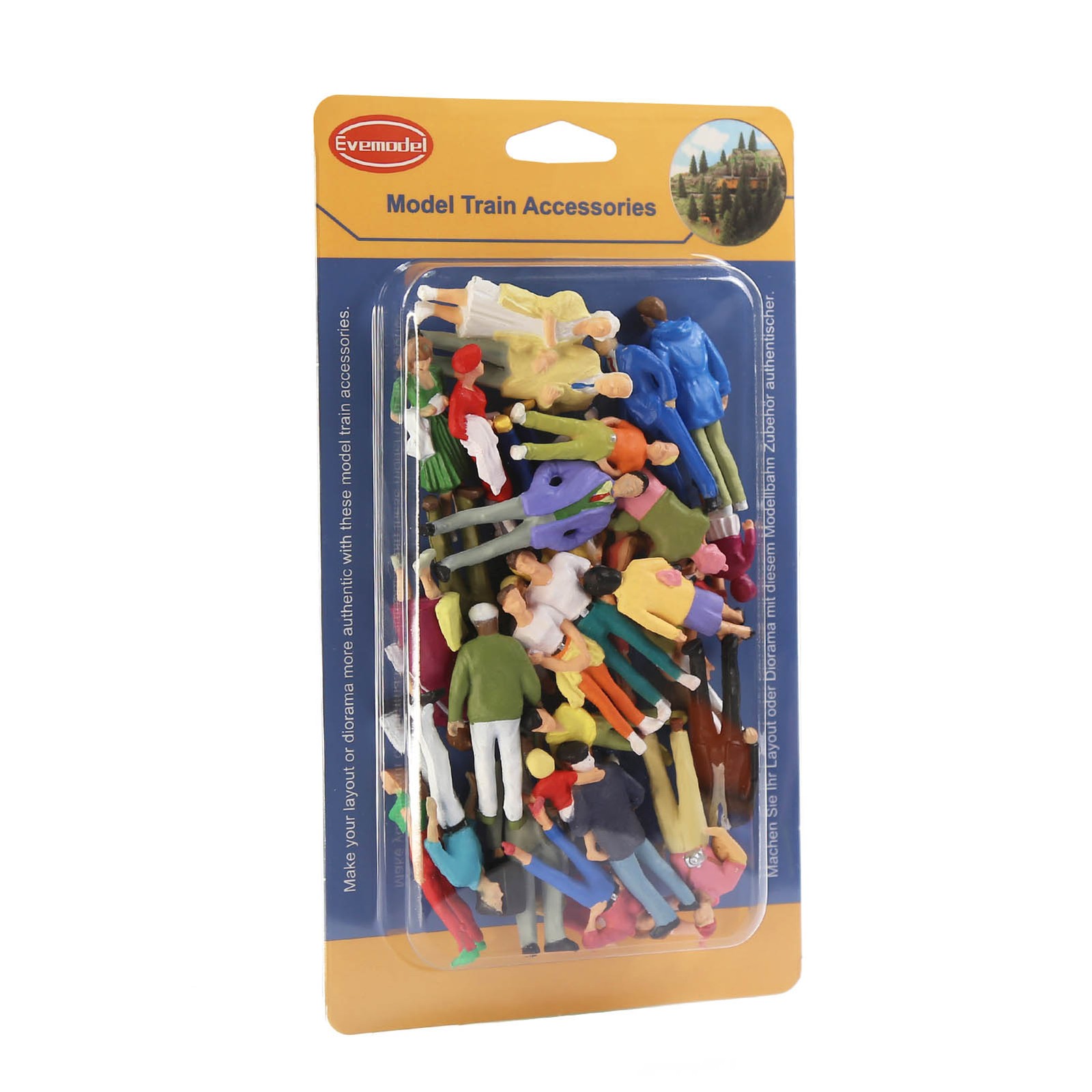 Model Trains O Scale Painted Colorful Figures 1:43 Scale Standing People P4312