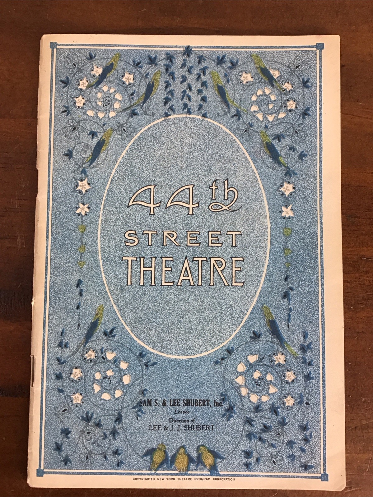 1928 Marx Brothers ANIMAL CRACKERS 44th Street Theatre NYC Playbill Shuberts VTG