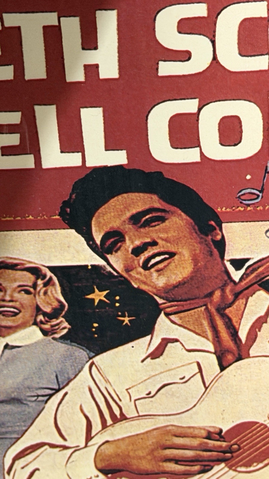 Vintage Elvis Presley Loving You 1957 Original Movie Poster Paramount