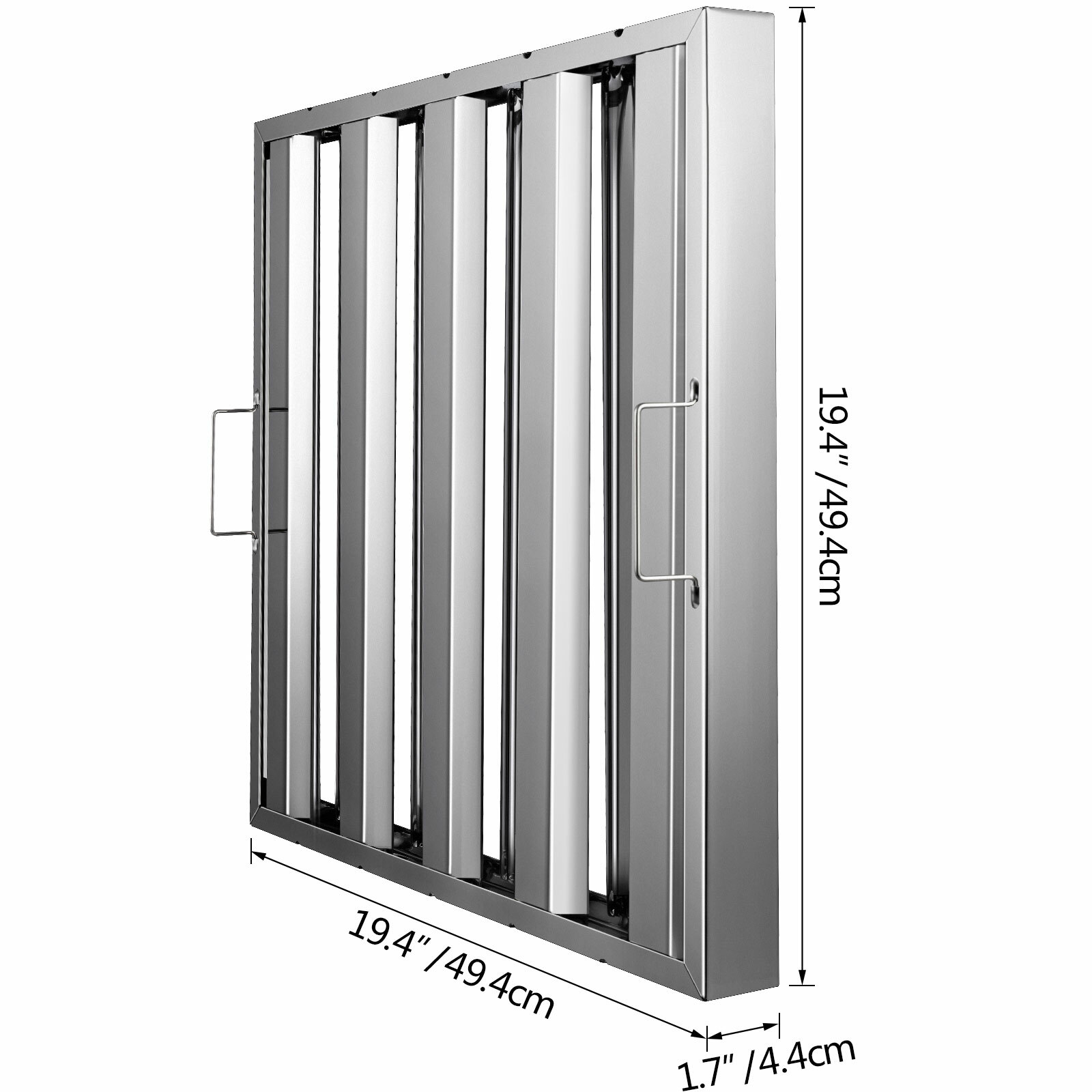 6 Pack - 20" X 20" Stainless Steel Hood Grease Commercial Exhaust Filter Baffle