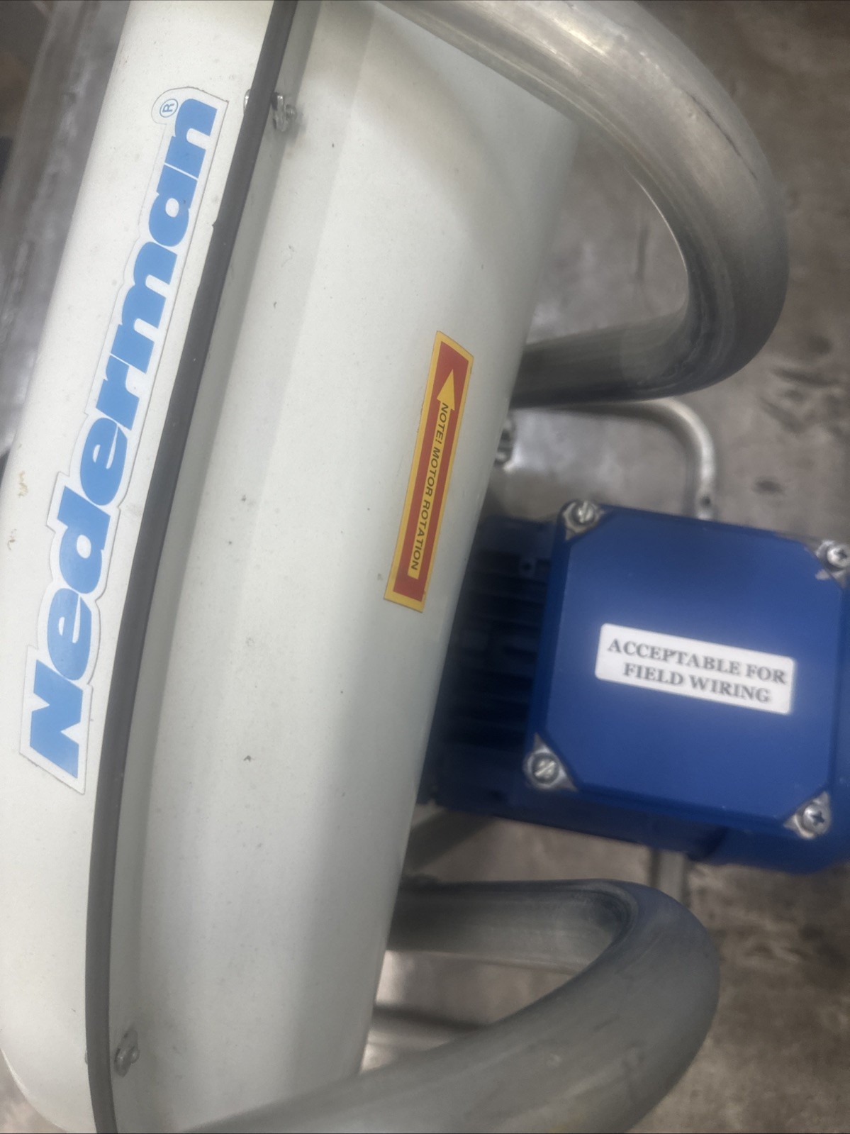 Fan Exhaust Fan Nederman 14511022 N24 Fan Assembly 230/460V 3 Phase 60HZ 1.5 HP