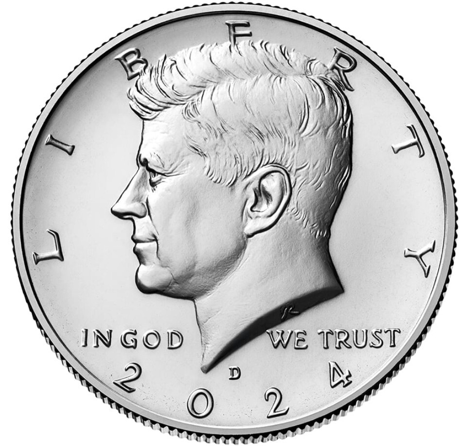 2024 P D Kennedy JFK Half Dollars -TWO (2) COINS SET - 50 cents