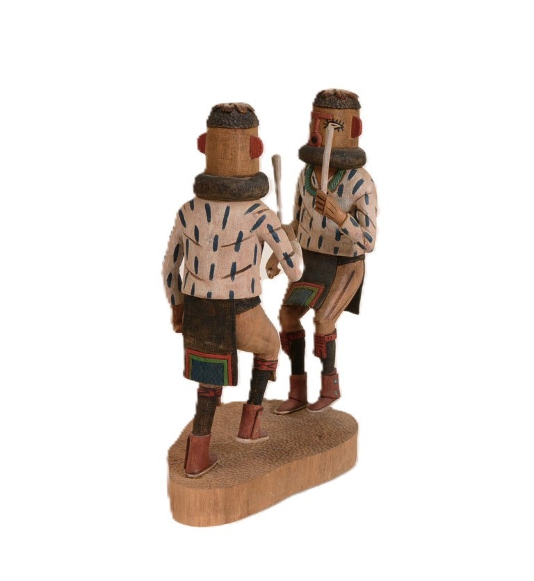 Hopi Kachina / Katsina Pair : "Ball Players"