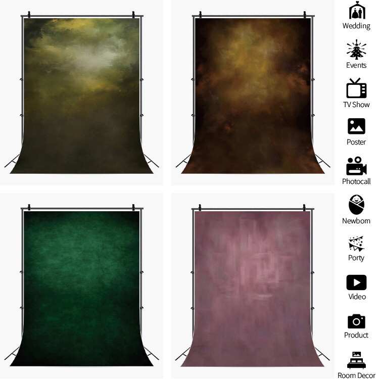 Retro Gradient Photography Background Abstract Photo Studio Backdrop Party Decor