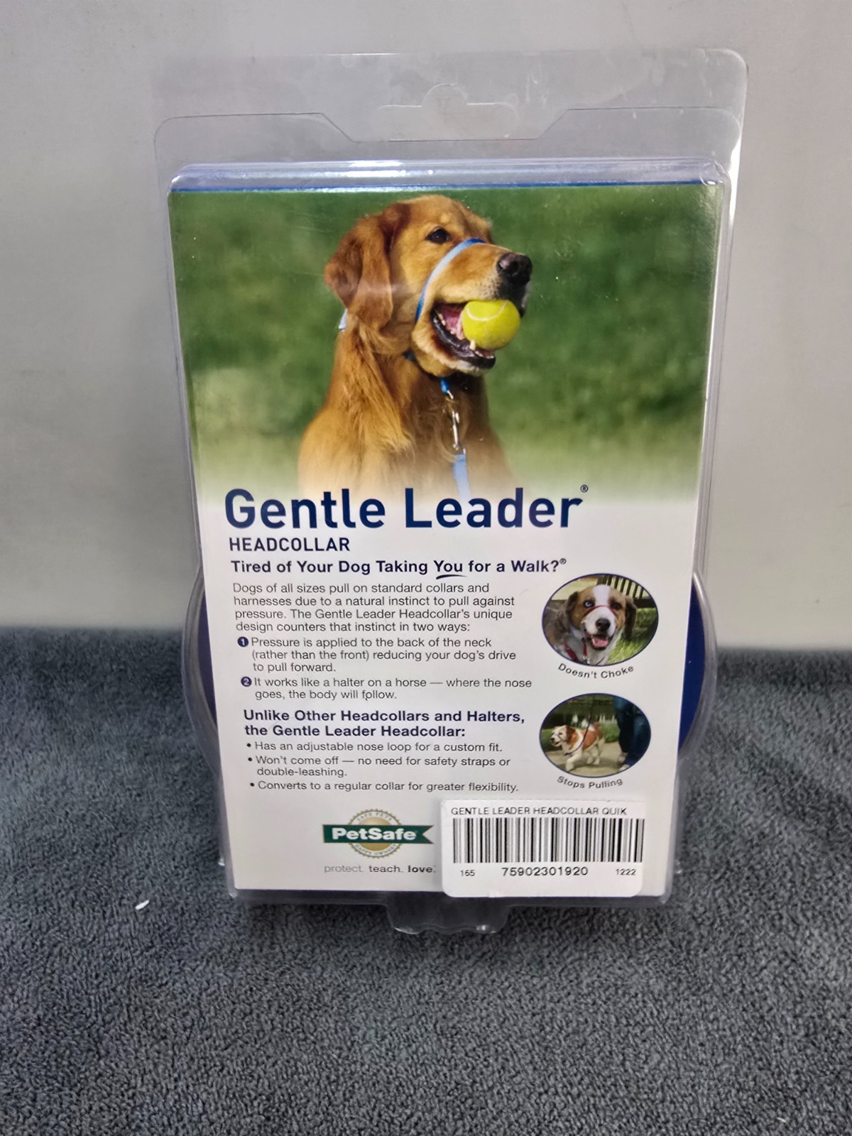 PetSafe Gentle Leader Headcollar Adjustable Dog Harness ~ Med, Black