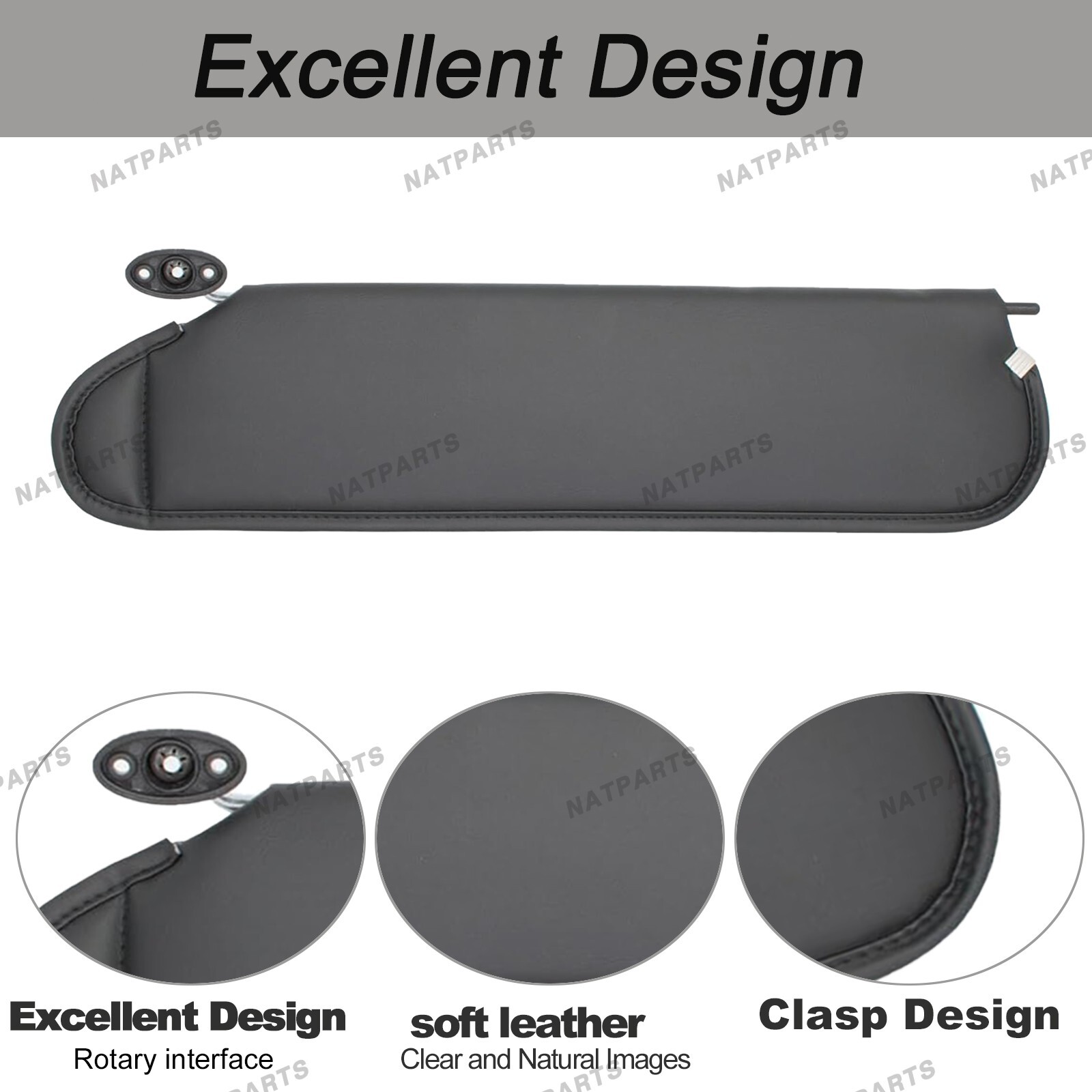 Pair Sun Visor W/O Light Fits for 97-02 JeepWrangler TJ 5EP34 LAZAE 5EP35 LAZAE