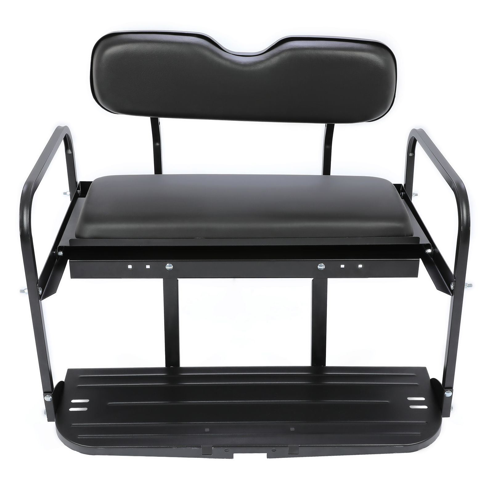 For Yamaha G2, G9 Golf Cart Flip Folding Rear Back Seat Kit Black Powder Coated