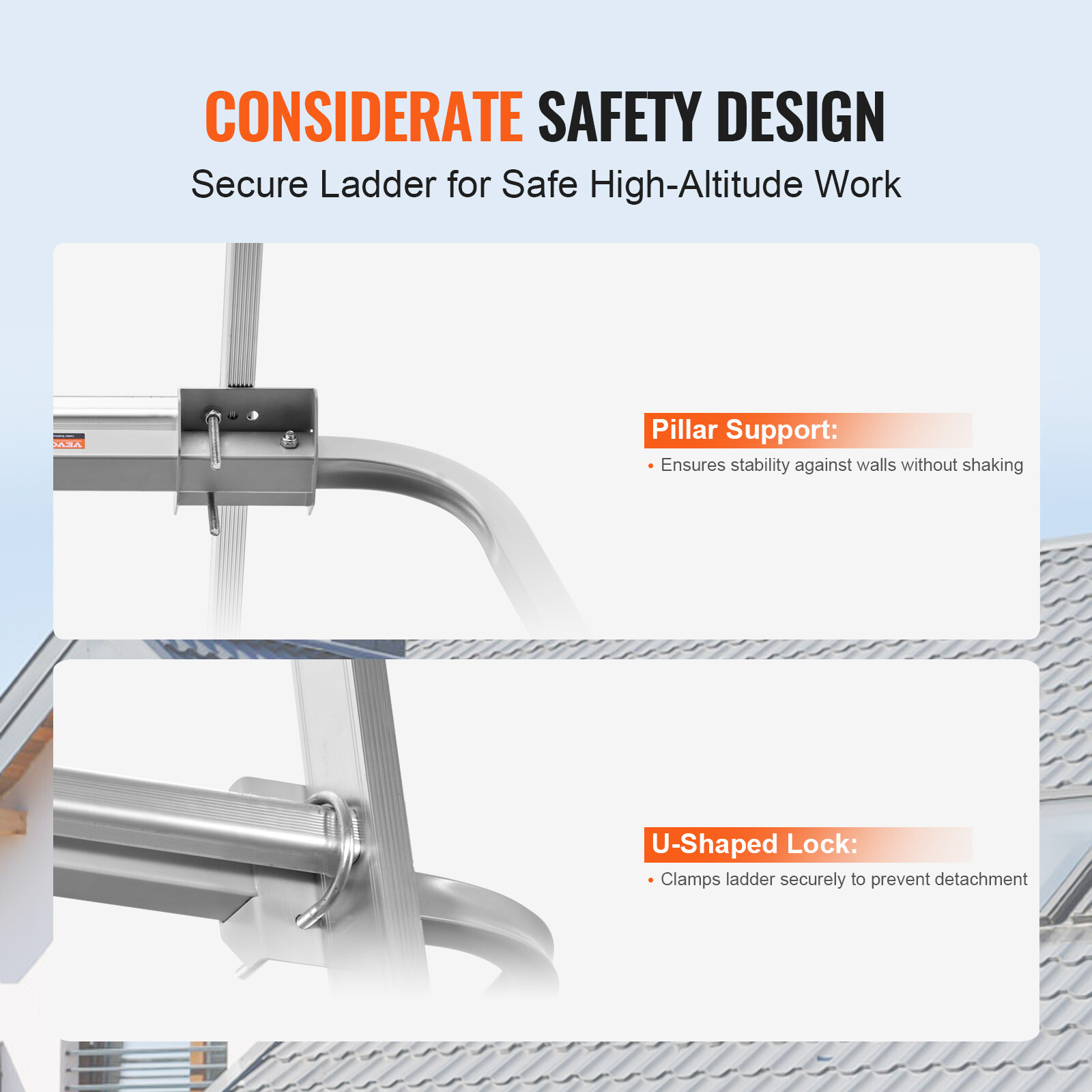 Ladder Stabilizer Extension Ladder Standoff Heavy Duty Wing Span