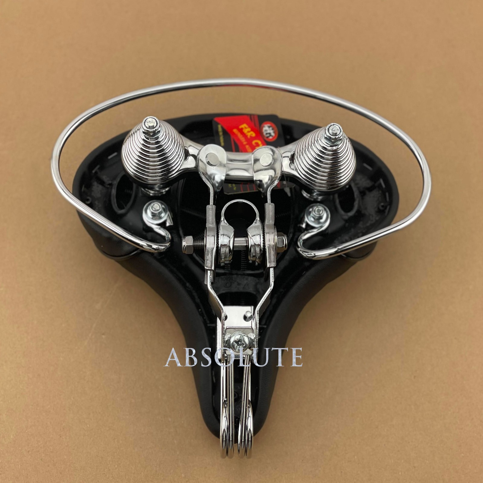 Beach Cruiser Chopper Bicycle Saddle Seat Diamond Stitched Web Spring Bike.