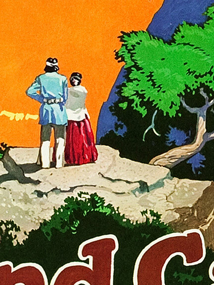 Grand Canyon Santa Fe 1949 Vintage Style Railroad Poster - 20x28