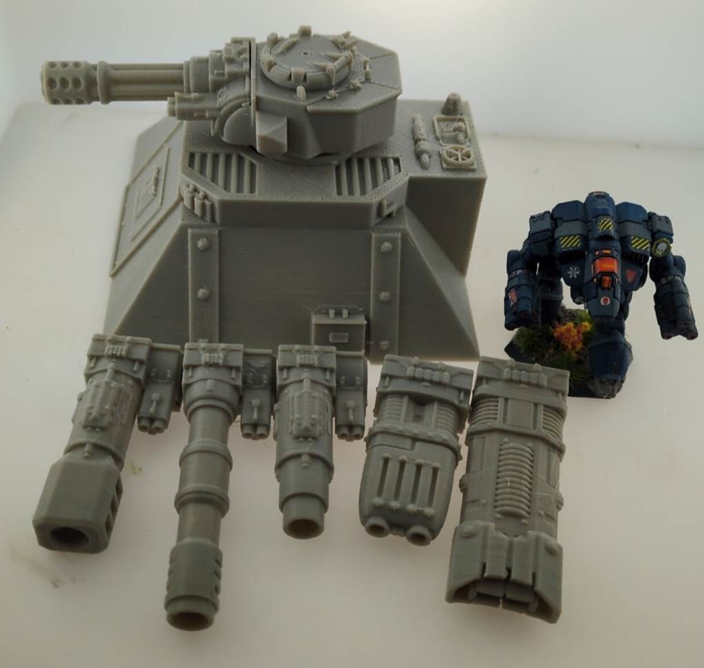 3d Printed Scenery Terrain 6 Gun Defense Base Great For Tabletop Wargames C1