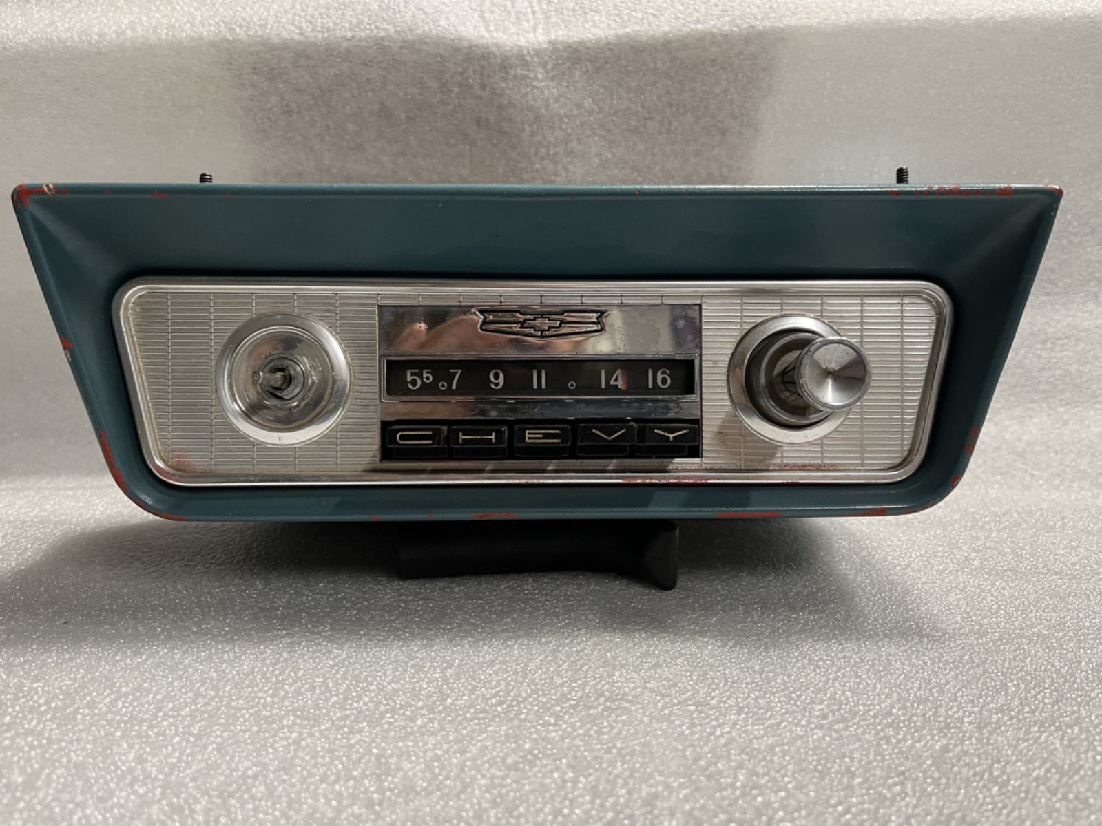 Chevrolet Chevy Corvair Under Dash AM Radio With Housing Bezel Early Model