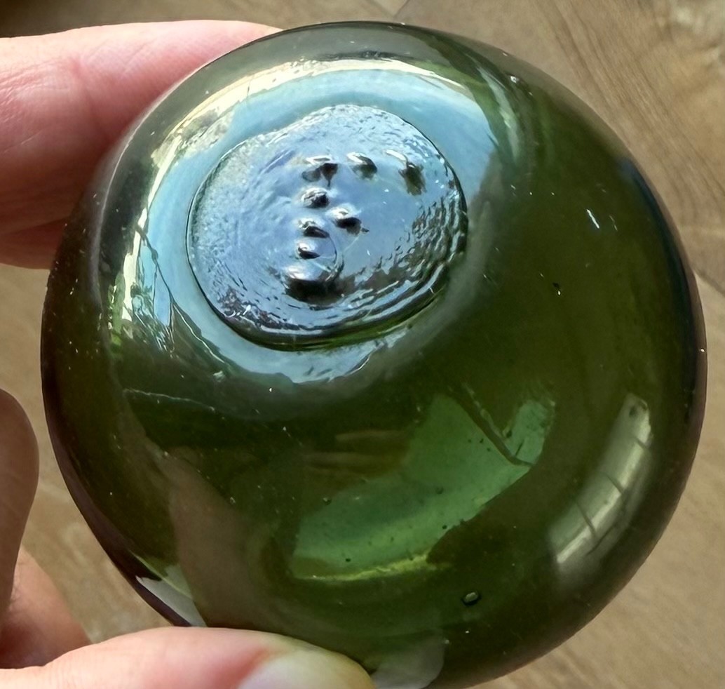 3 Norwegian glass fishing floats