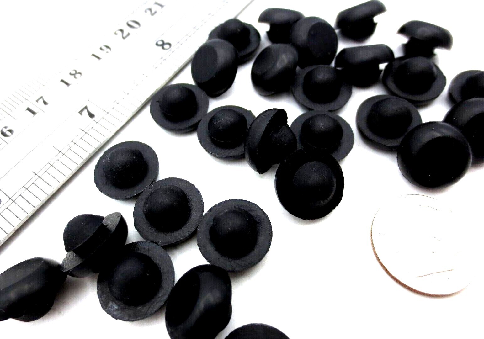 1/4" Hole Fit Rubber Grommet Bumper Push-In For 1/4" Hole 1/16" Panel - Durable!