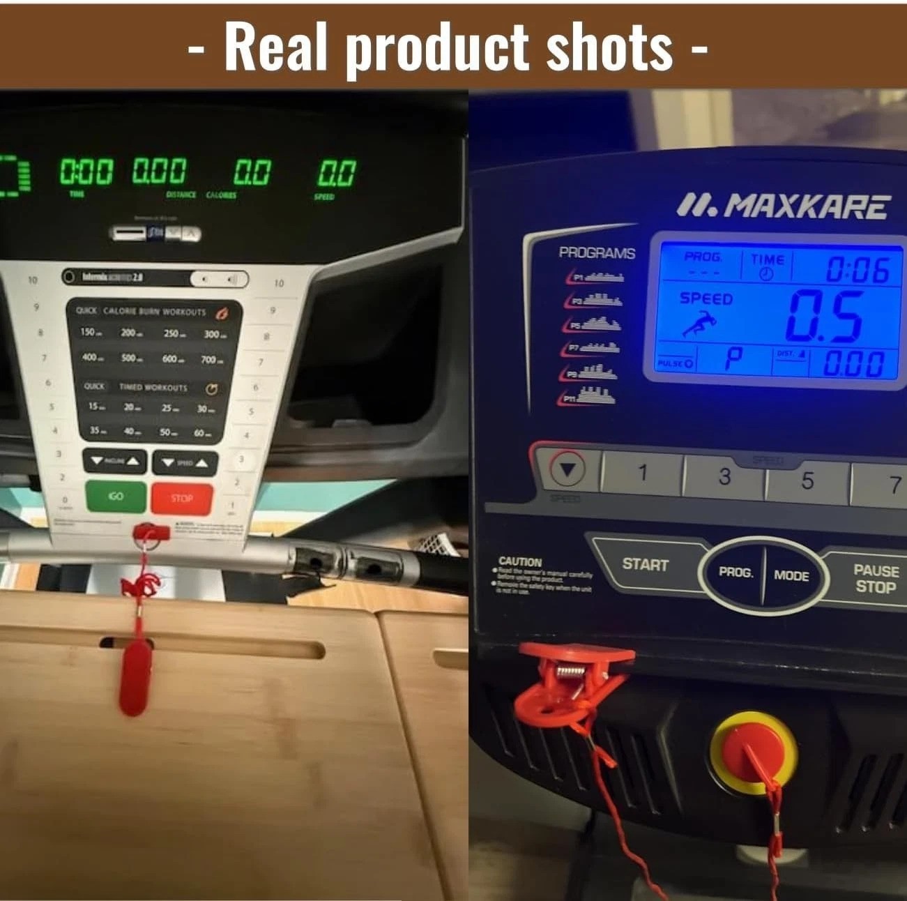 Universal Magnetic Fitness Treadmill Safety Key - Quick Installation & Secure