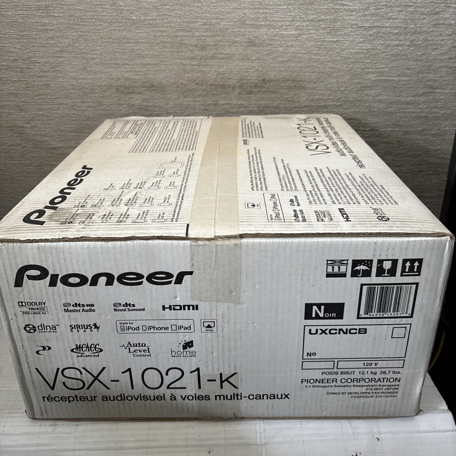 Pioneer VSX‑1021‑K Audio/Video Mult-Channel Receiver 3D-ready HDMI Apple AirPlay