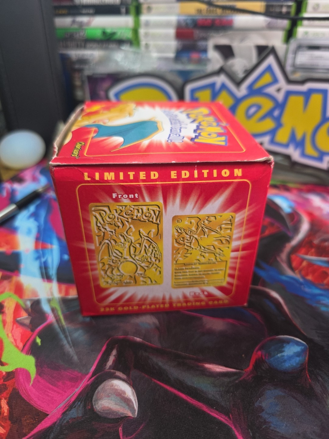 1998 NINTENDO CHARIZARD LIMITED EDITION 23K GOLD PLATED TRADING CARD