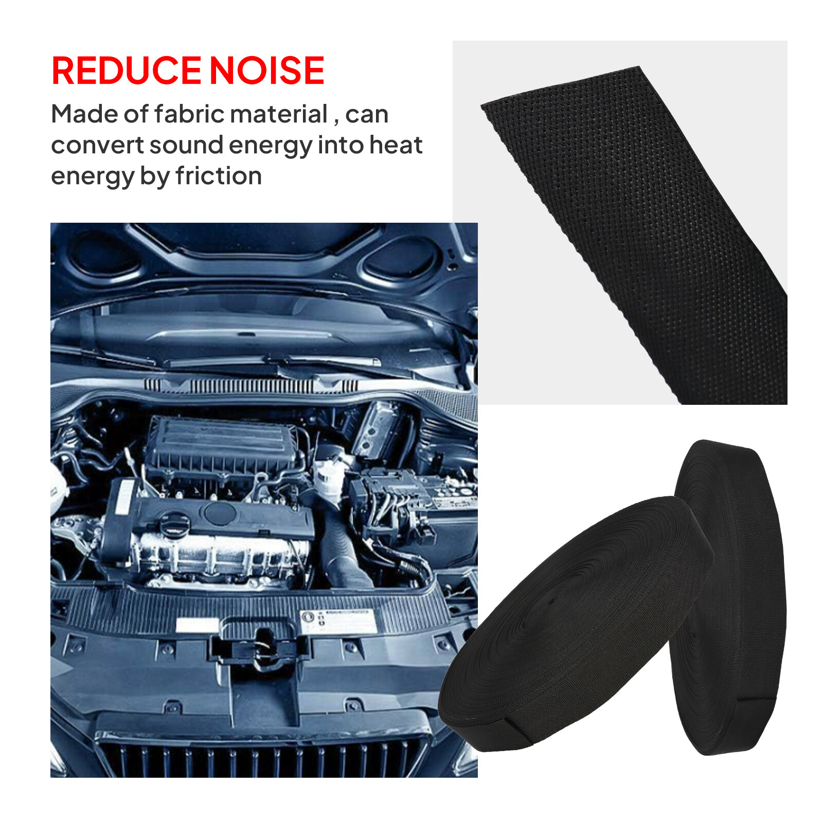 2:1 Braided Heat Shrinkable Sleeving Fabric Cable Wire Harness Abrasion Protect