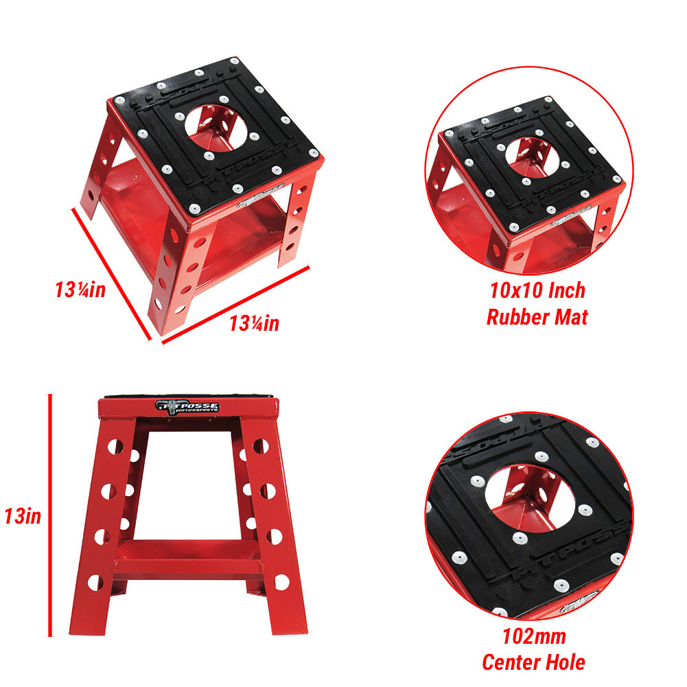Mini Bike MX Dirtbike Stand Red KX 65 CR 80 CR85 Supermoto