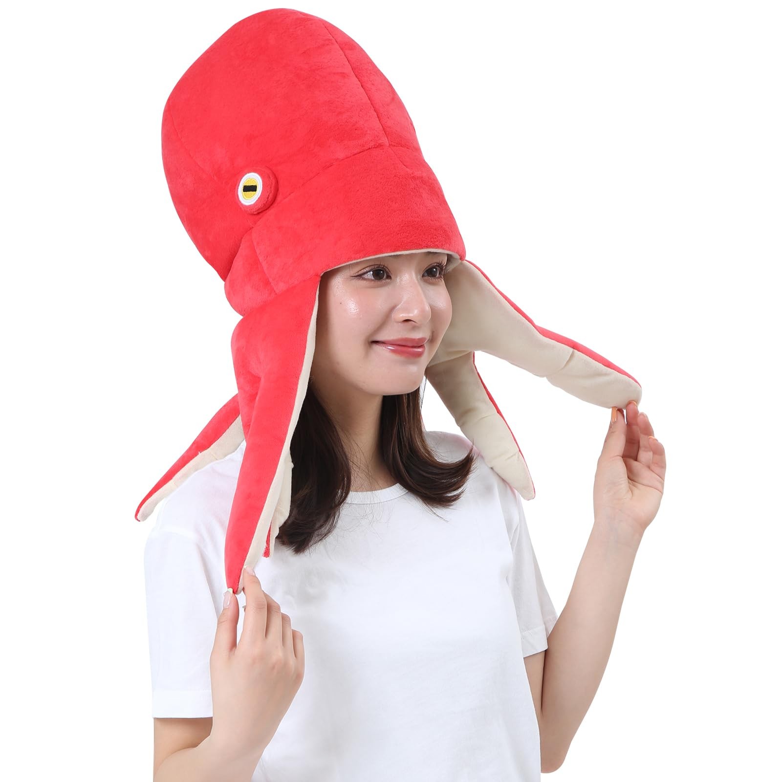 Kigurumi Deluxe Cap Hat Animal Octopus Plush Funny Costume Headwear