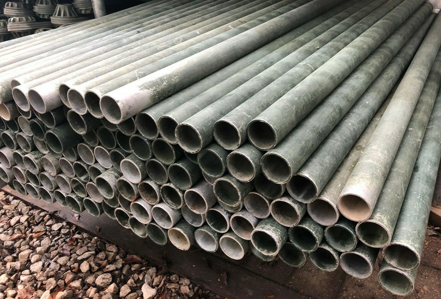 32 FEET - Antenna Tower Mast Pole*4' ALUMINUM*- LOT of 8 - 4 FOOT SECTIONS POLES