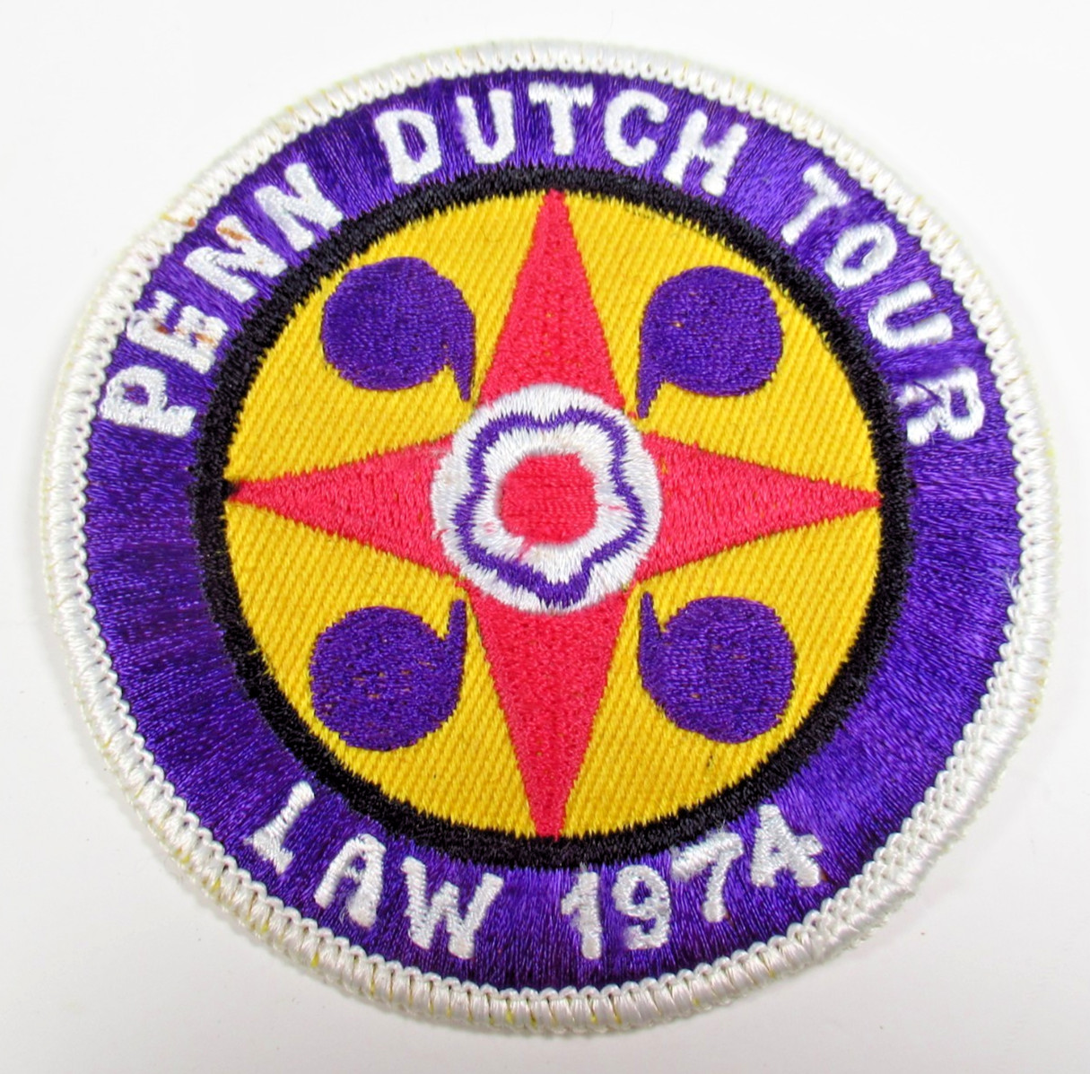 Penn Dutch Tour LAW 1974 Patch Vintage Cycling League of American Wheelmen