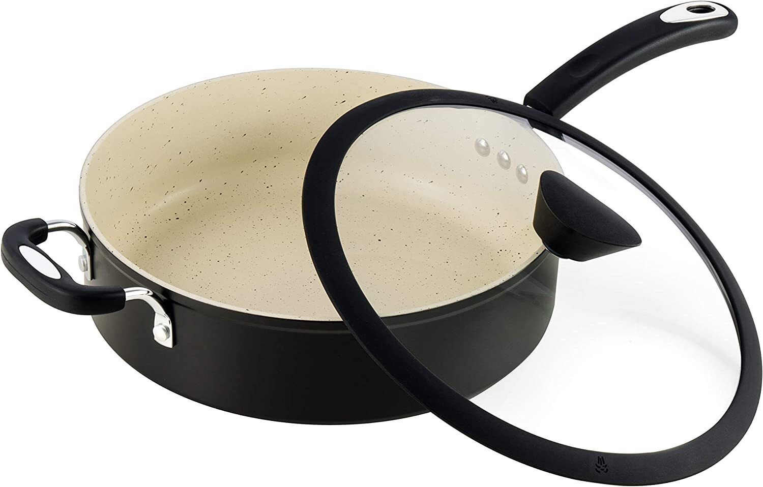 Ozeri Stone Earth All-in-One Sauce Pan, 5L (5.3 qt), [COLORS] - FREE SHIPPING