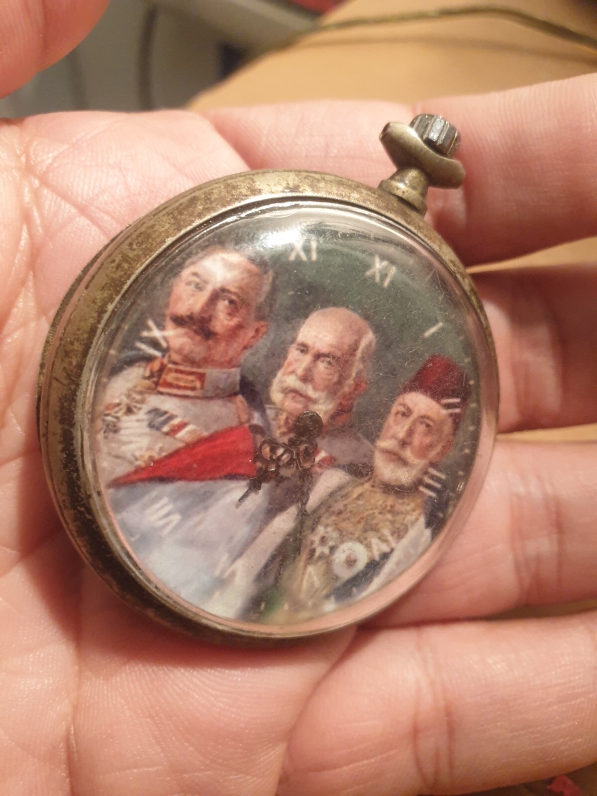 WWI German Officers Ancre Watch Kaiser Wilhelm/Franz Joseph/SULTAN MEHMED Ottmam