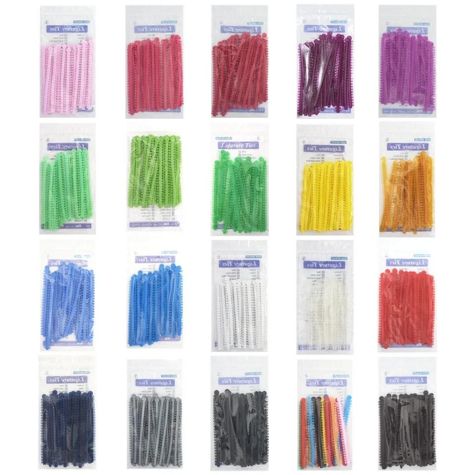 1000pcs Dental Orthodontic Elastic Ligature Tie Ligadura Ortodoncia Rubber Brace