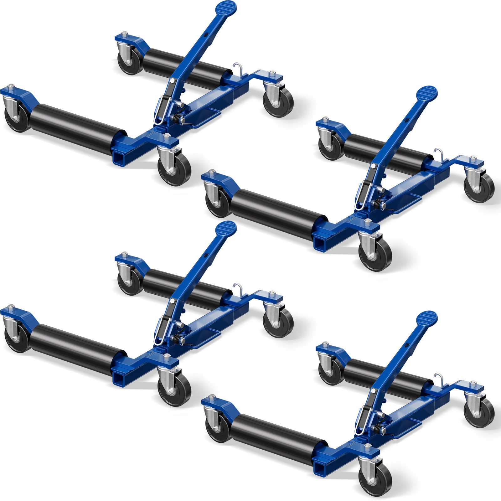 Car Dolly Jack Set of 4 Mechanical 1500-lbs Wheel Dolly for Vehicle Position