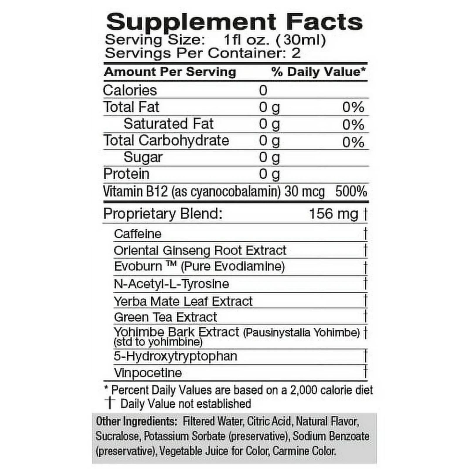 Tweaker Energy Shot, Pomegranate, 2 fl oz, 12 Count.....