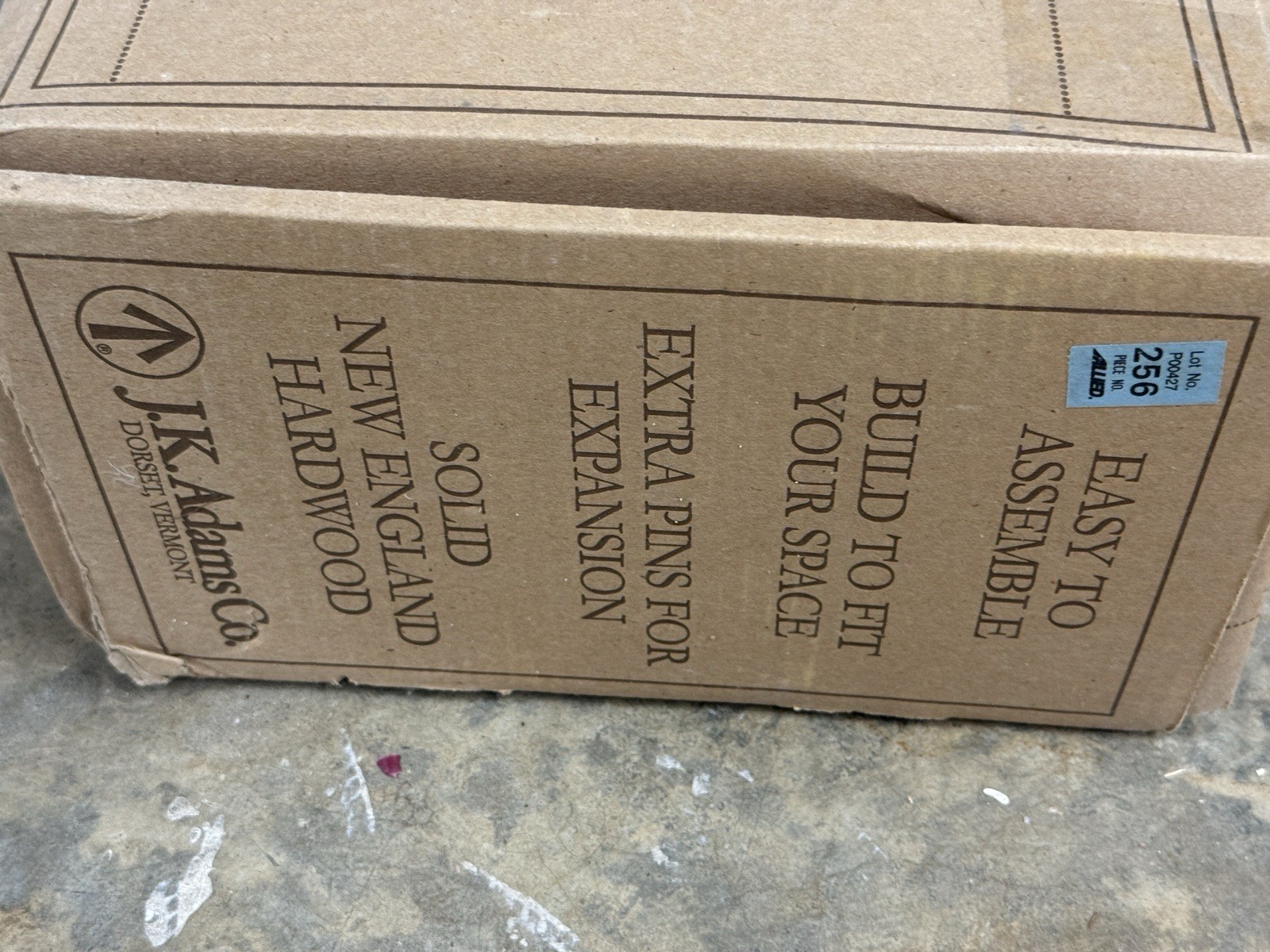 J. K. Adams Co. 40 Bottle Wooden Wine Builder's Pack MWR-40-N