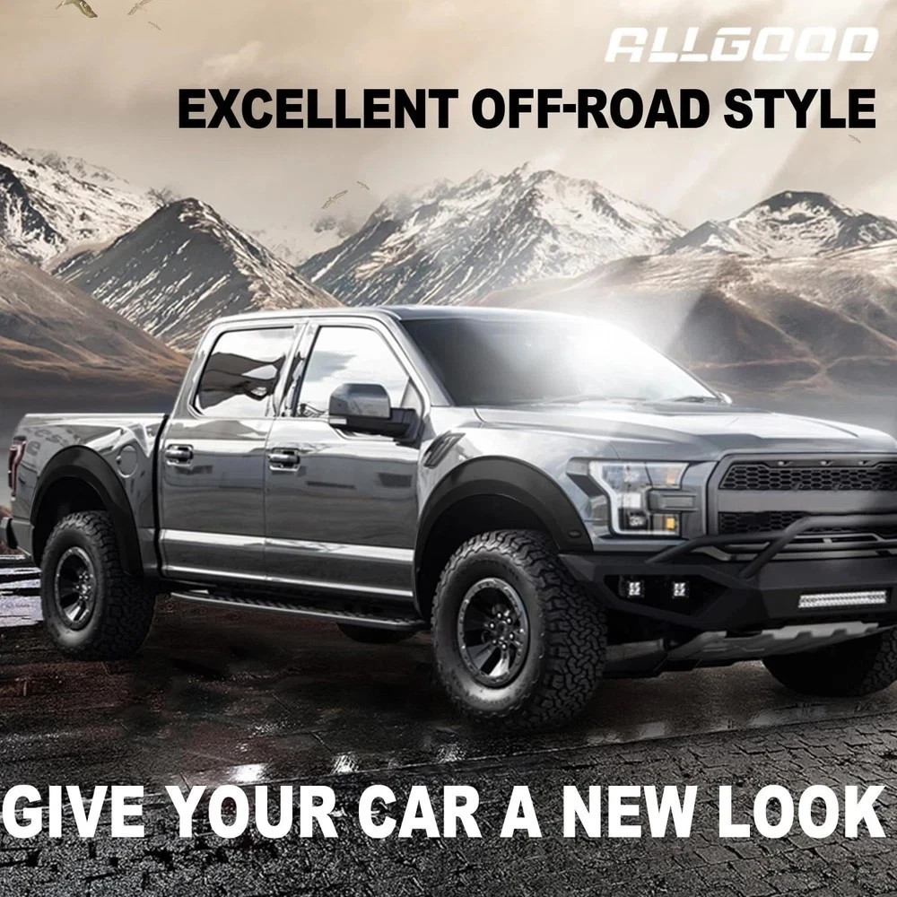 Fender Flares, Wheel Flare Set 4PCS (Front+Rear+Left+Right)