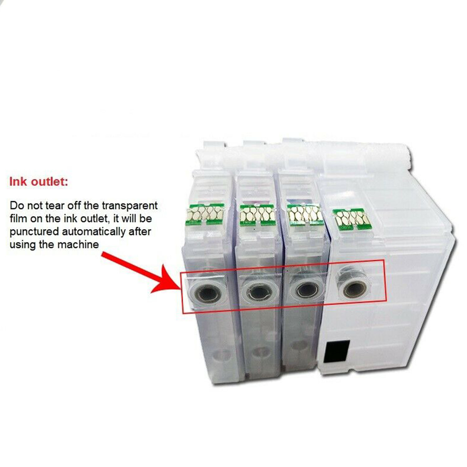 4Color Refillable ink cartridges For Epson WorkForce 7210 7710 7720 7610 Printer