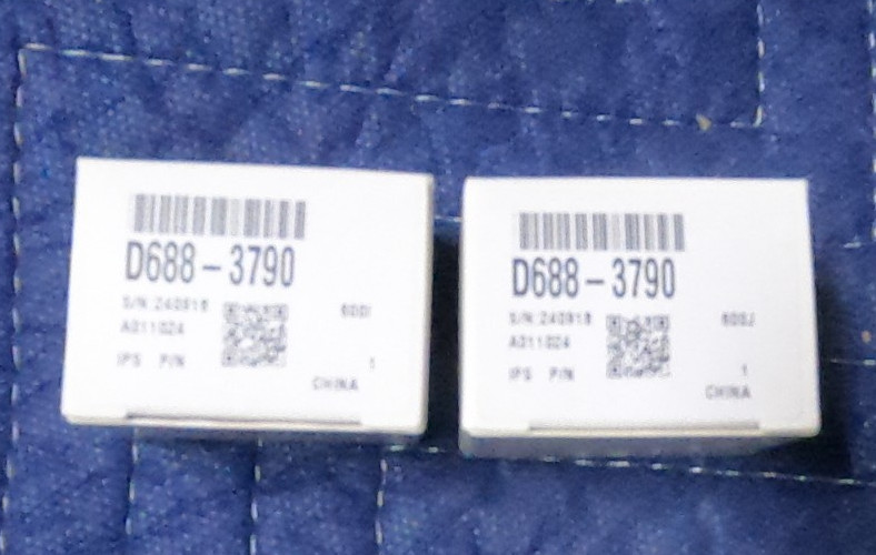 QTY2 Genuine Ricoh D688-3790 D6883790 Gathering Rollers / Finisher Stack Rollers