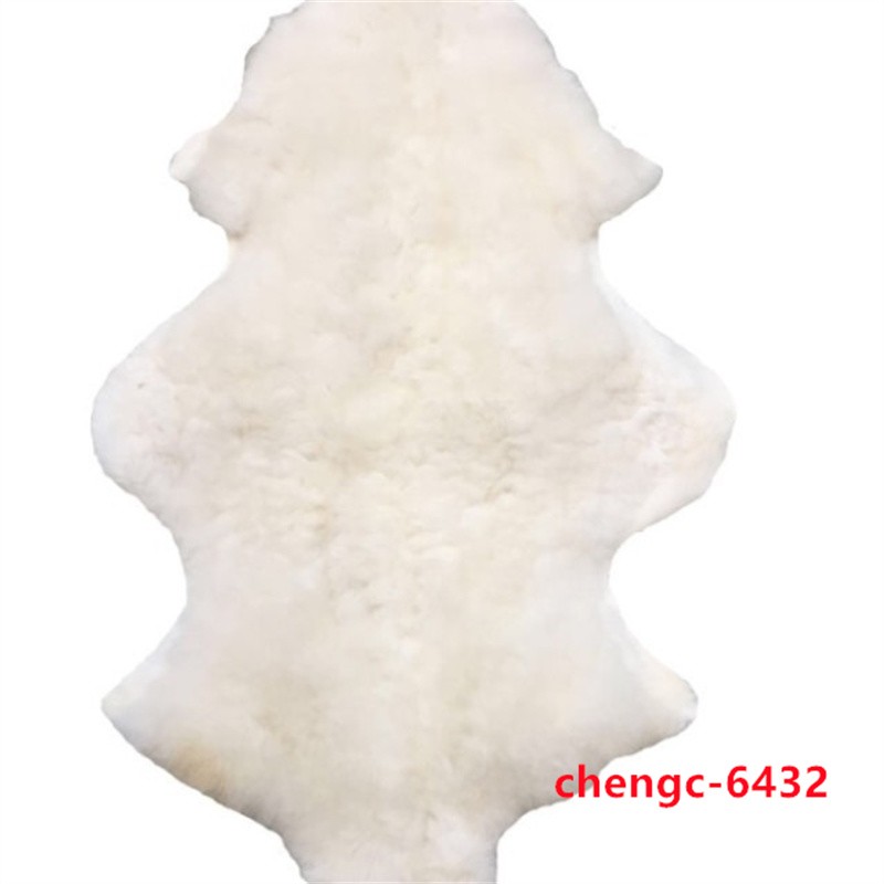 IN US 100% Genuine Sheepskin Fluffy Fur Rug 60*120CM Windward Natural Soft Mat