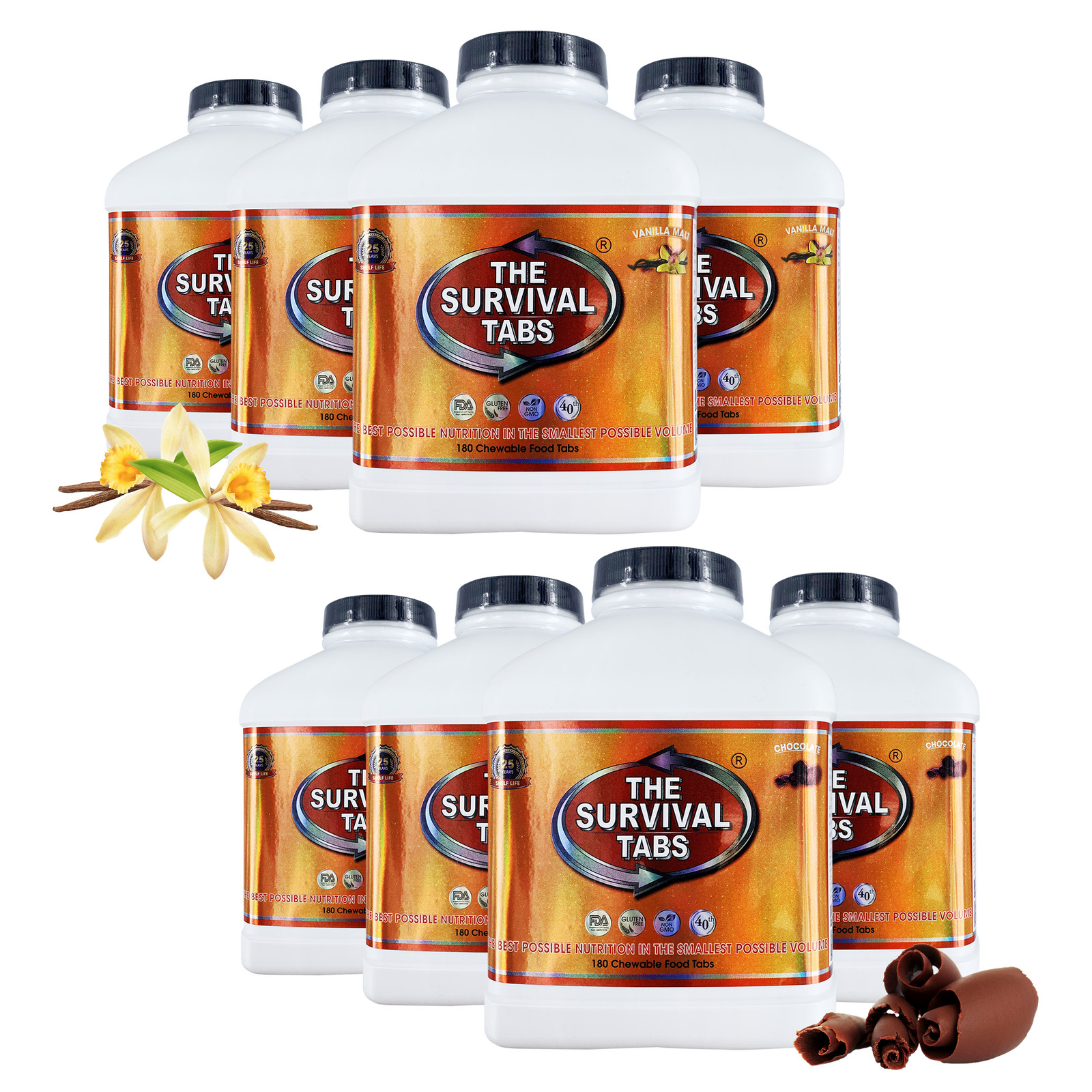 Survival Tabs Supplies Emergency Food Ration Survival Food Kit 4 Months Food