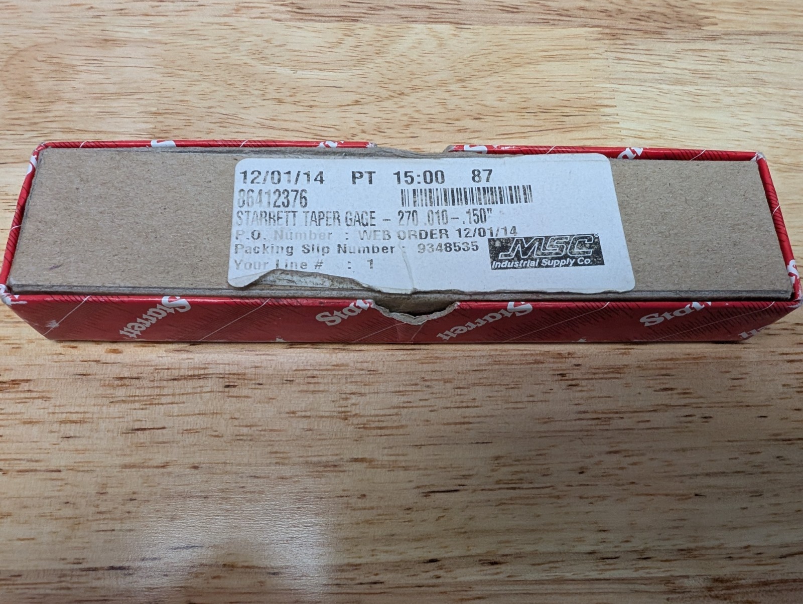 STARRETT No. 270 Steel Taper Gauge - NEW! SAE & Metric. Made in USA