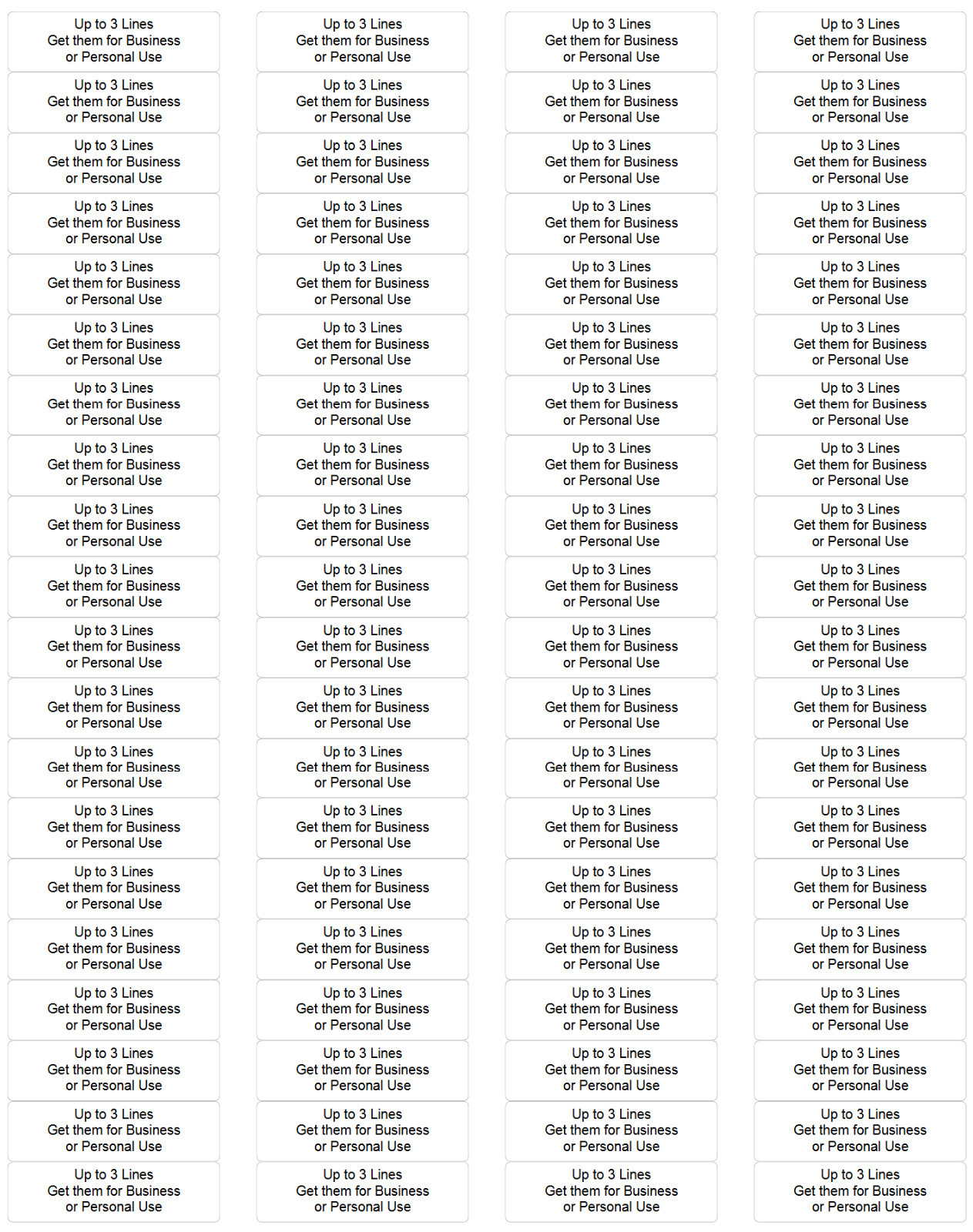 240 Personalized Labels Address Mailing Business Personal 0.5" x 1.75" FREE SHIP