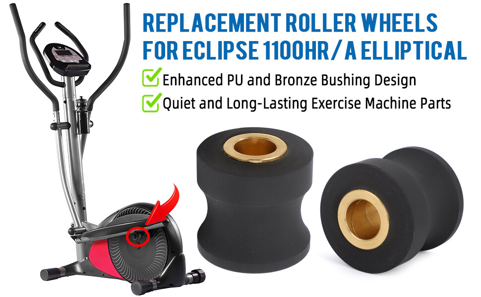 For Eclipse 1100HR/A Elliptical Exercise Machine 1100hr Parts Roller Wheels US
